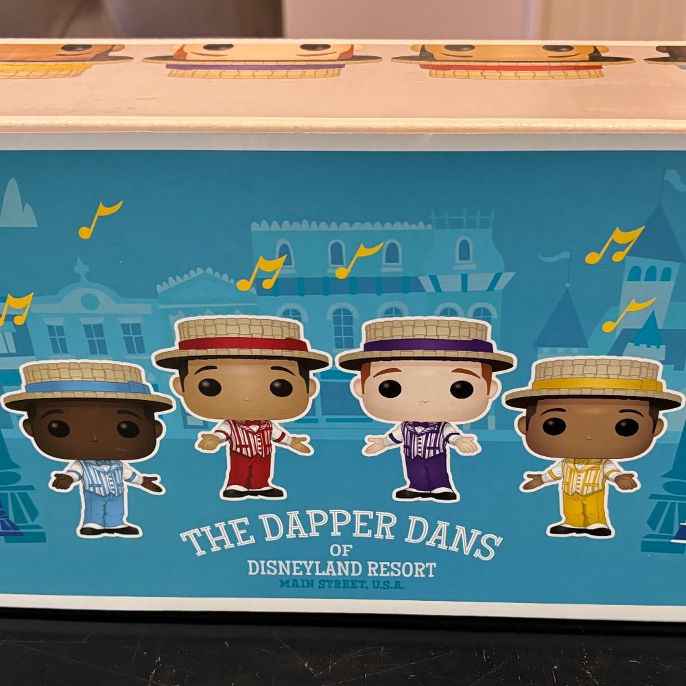 Disney D23 Pop! The Dapper Dans 4 Pack Vinyl Figures New In Box